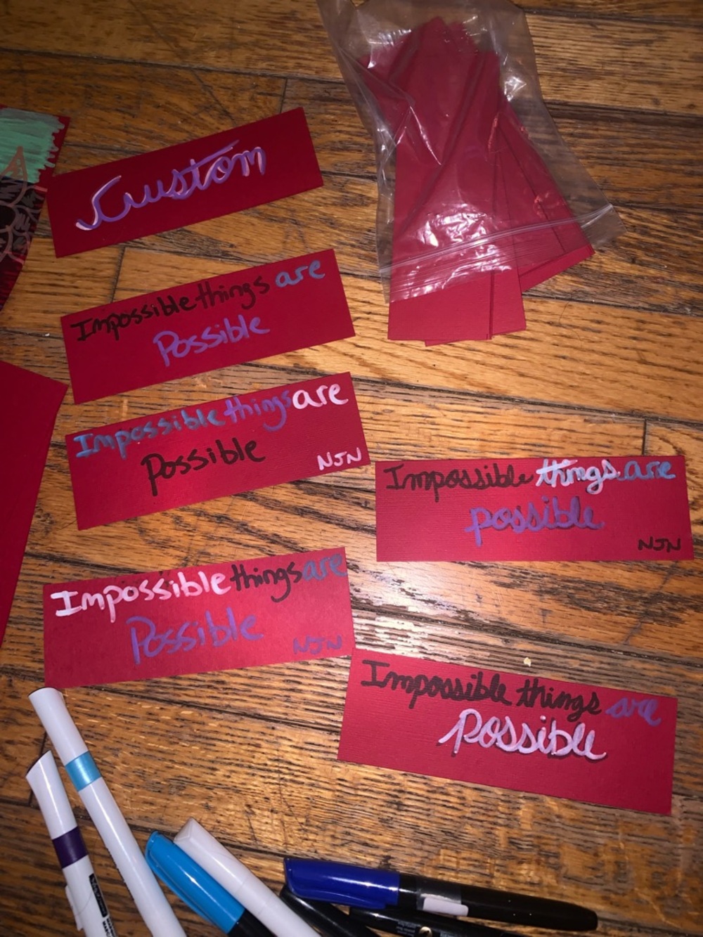 Customize bookmarks art by me 2 for 10 - Picture 6 of 9